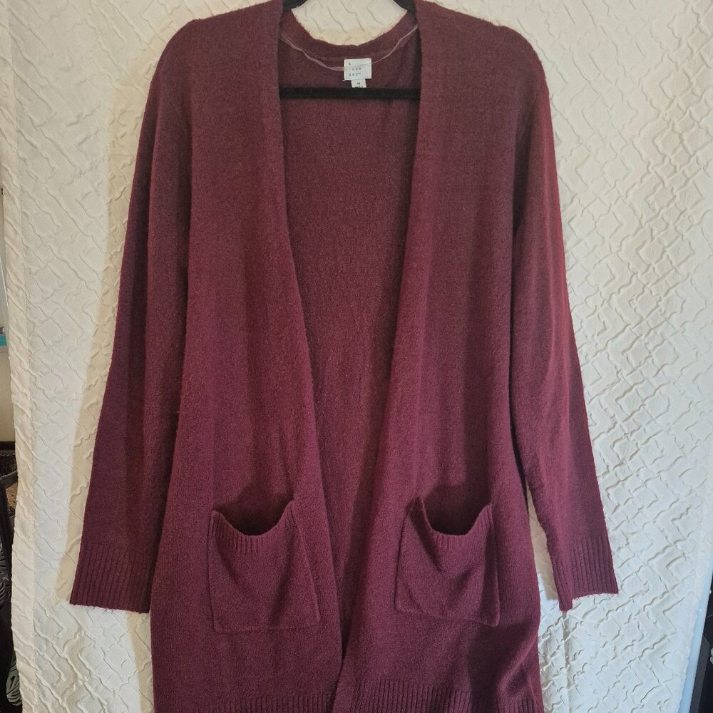 a new day burgundy Cardigan